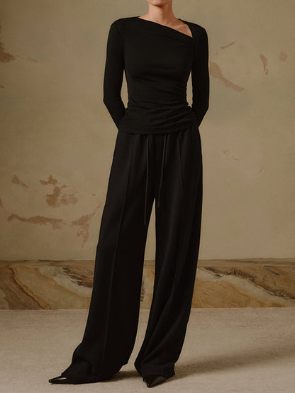 Asimetrik Yaka Bluz THESVELTECHIC