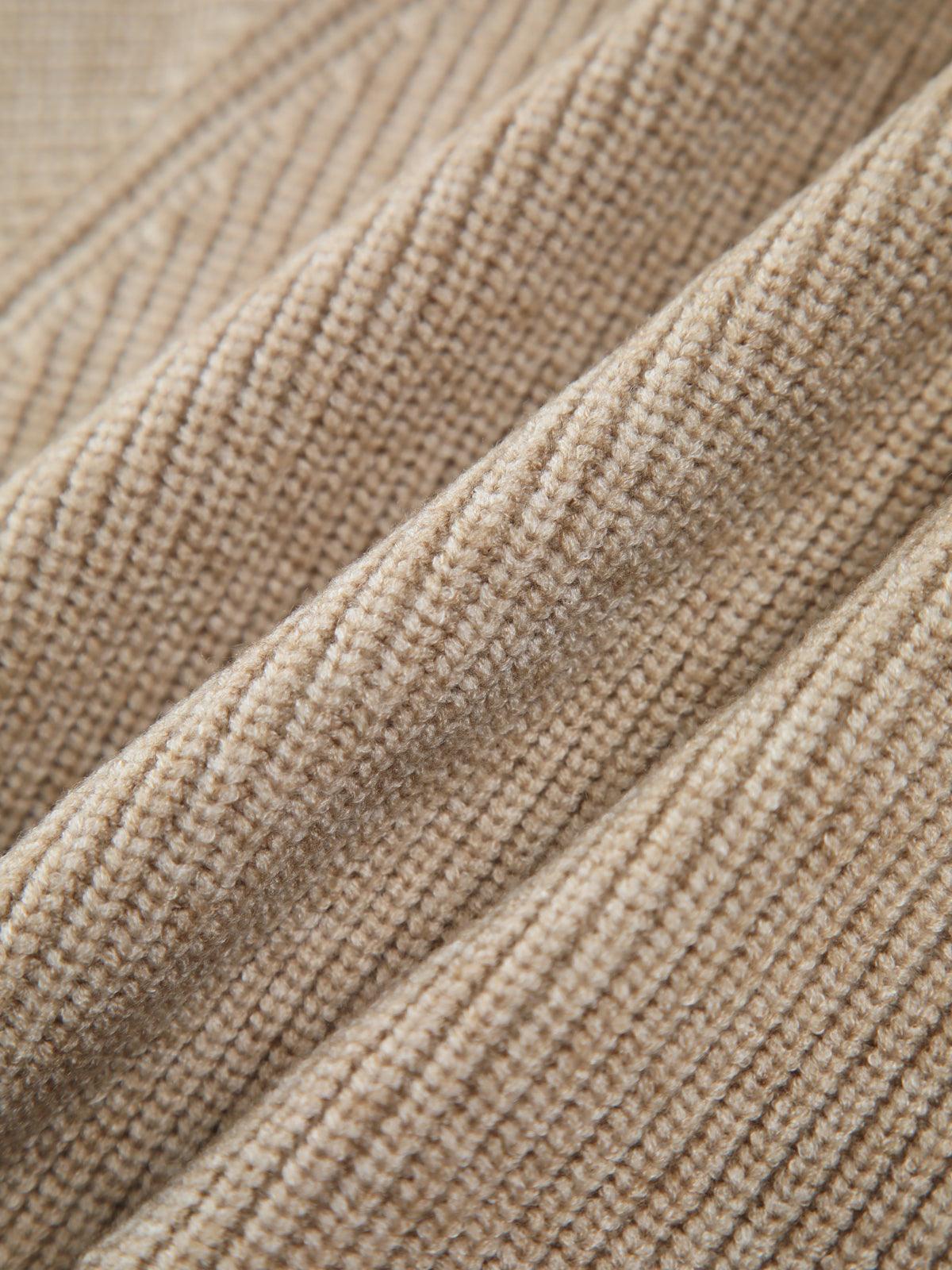 V Yaka Bej Örgü Crop Kazak Siaora