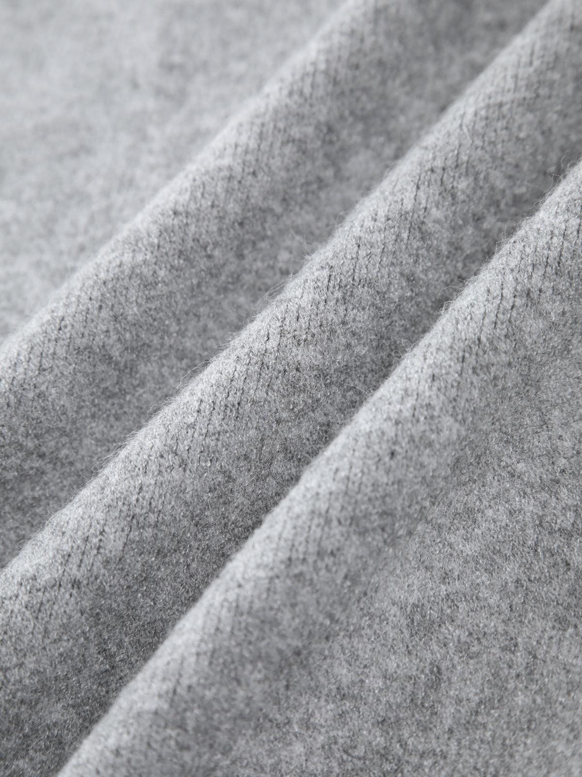 Fermuarlı Oversize Triko Hırka Niebbla