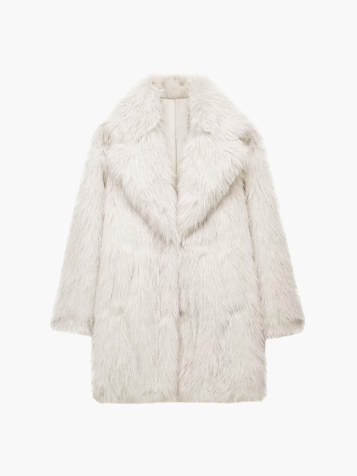 Oversized Fuzzy Kadın Suni Kürk Kaban Quvarse