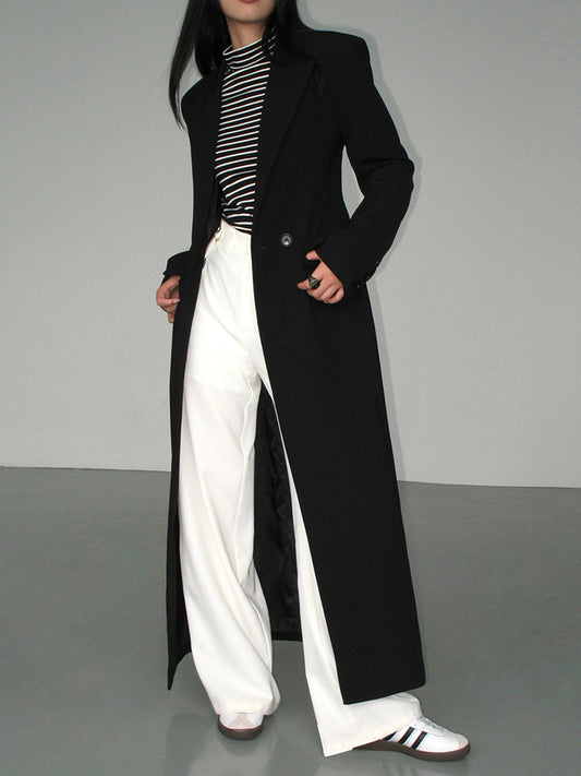 Yaka Cepli Blazer Palto Quvarse