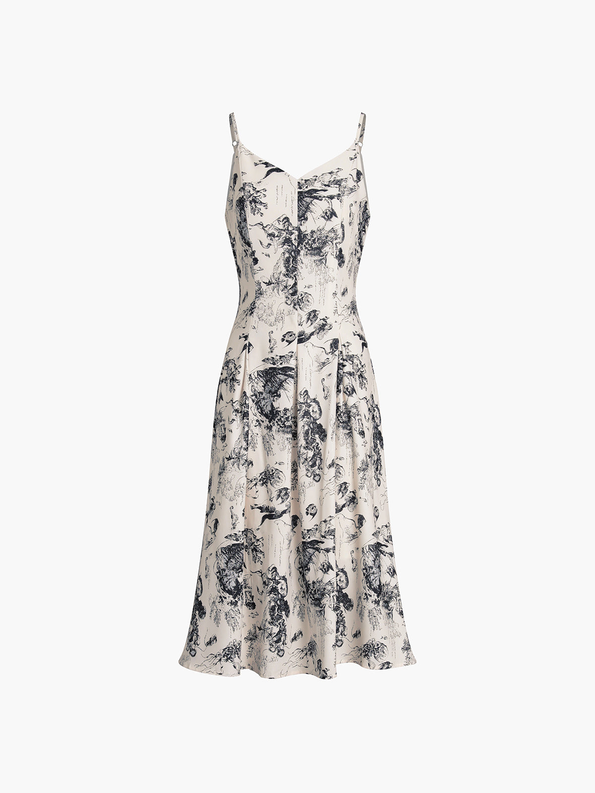 Çiçek Desenli Boho Midi Elbise Siaora