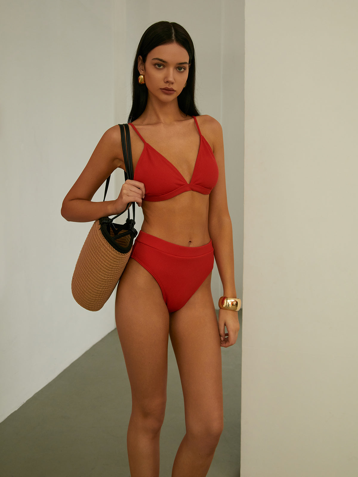 Summer Passion Nervürlü Bikini Takımı Siaora