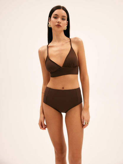 Palmiye Sevgili Yüksek Bel Bikini Takımı Siaora