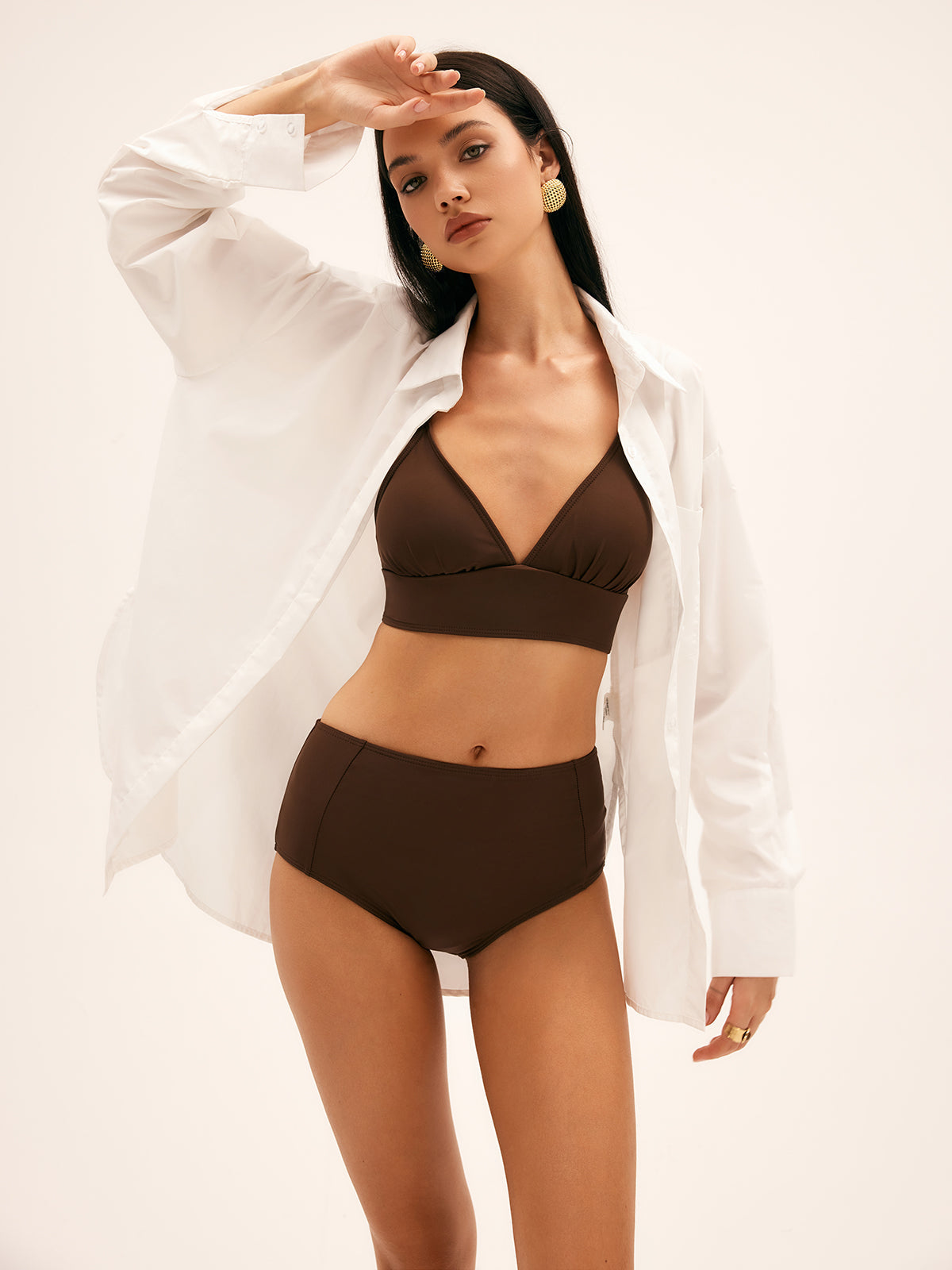 Palmiye Sevgili Yüksek Bel Bikini Takımı Siaora