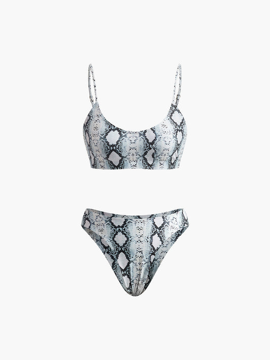 Baskı Askılı Bikini Takımı Siaora