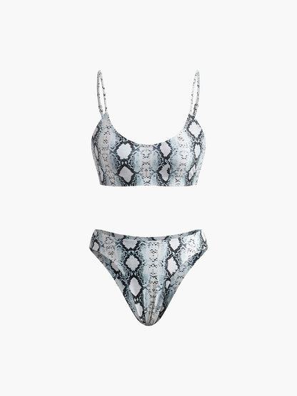 Baskı Askılı Bikini Takımı Siaora