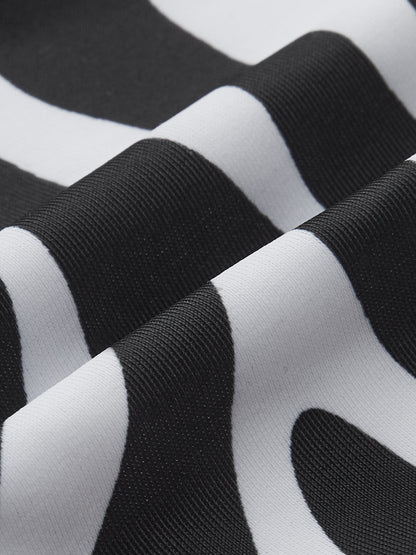 Zebra Çizgili Üçgen Bikini Takımı Siaora