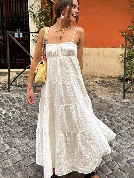 Katmanlı Cami Uzun Elbise Shine Aura
