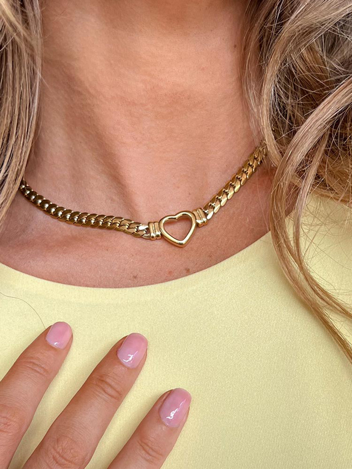 Katmanlı Kalp Zincir Kolye THESVELTECHIC