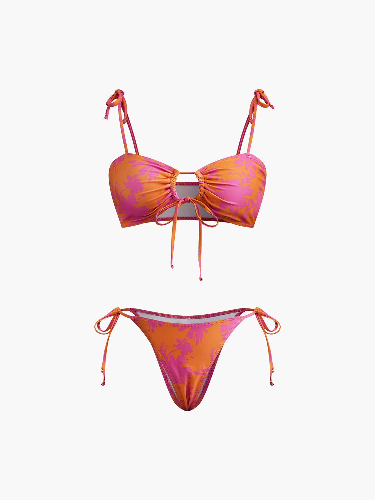 Baskılı Daire Kesimli Bikini Takımı Siaora
