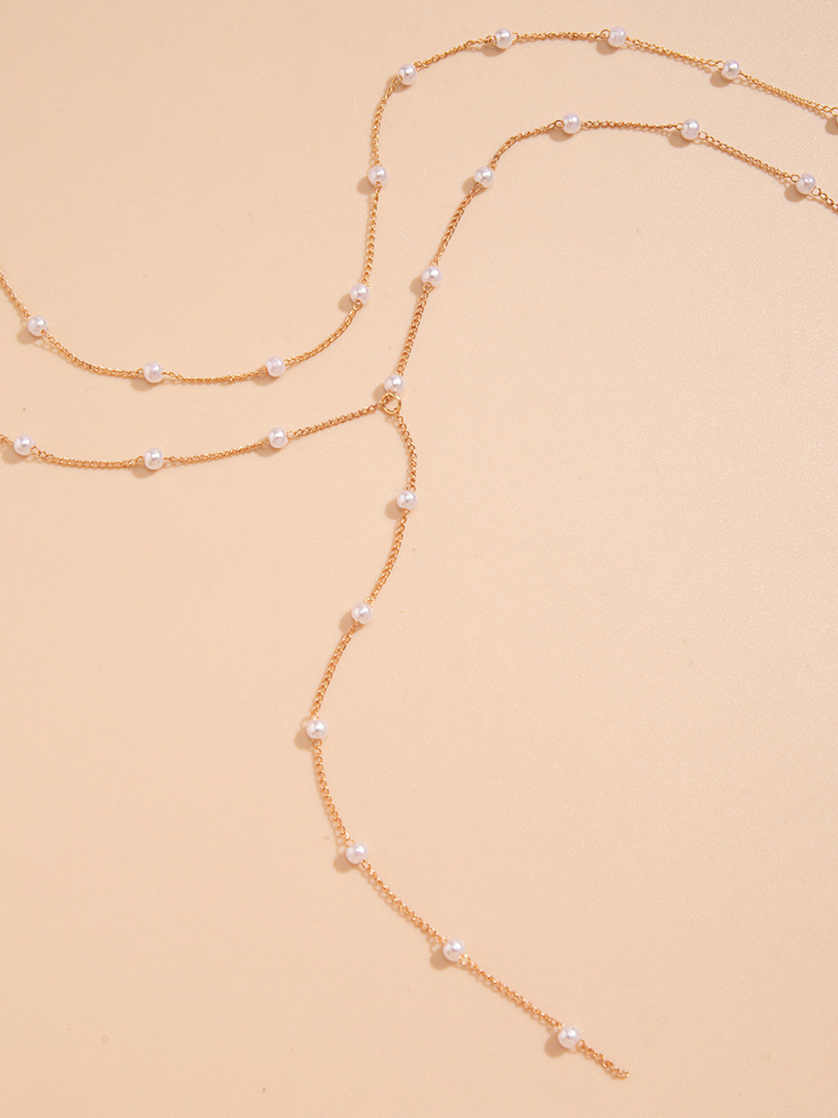 Altın Kaplama El Yapımı İnci Kolye THESVELTECHIC