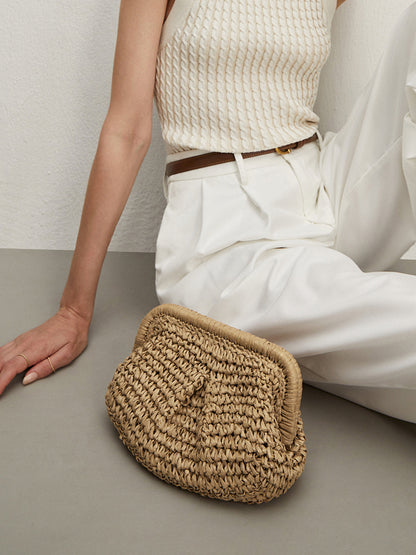 Hasır Clutch Çanta THESVELTECHIC