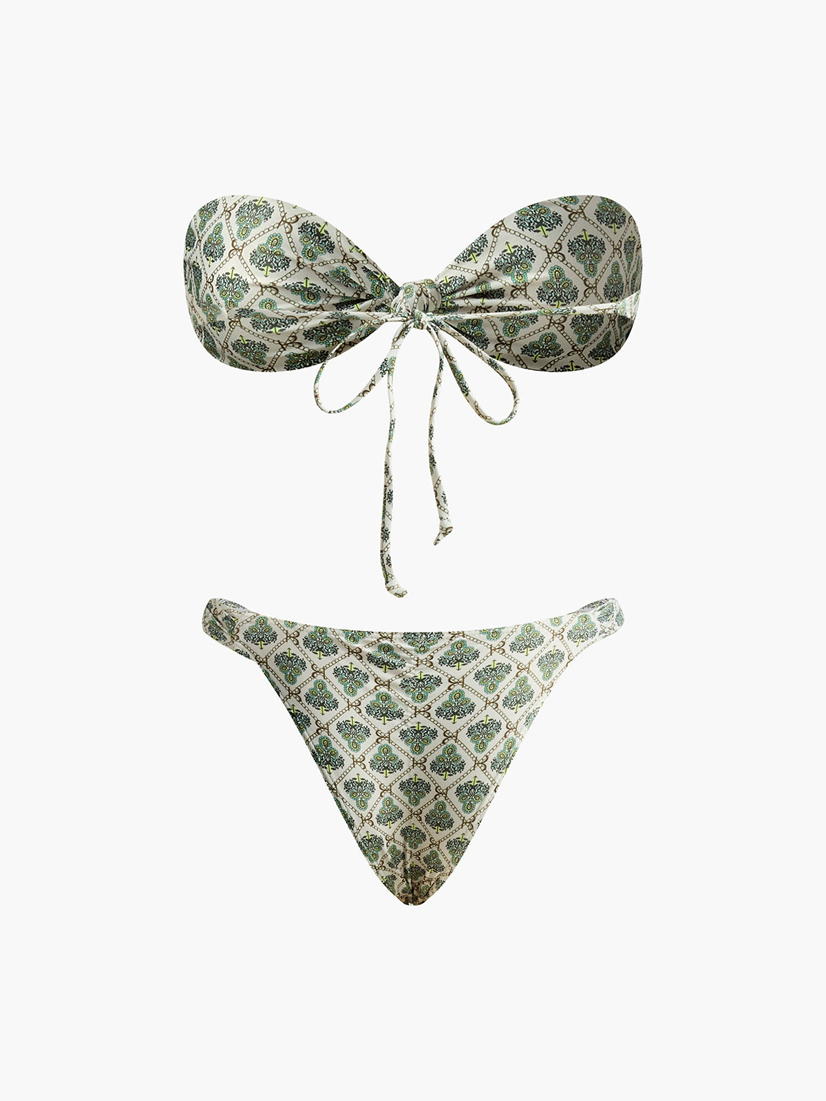Baskılı Straplez Bikini Takımı Siaora
