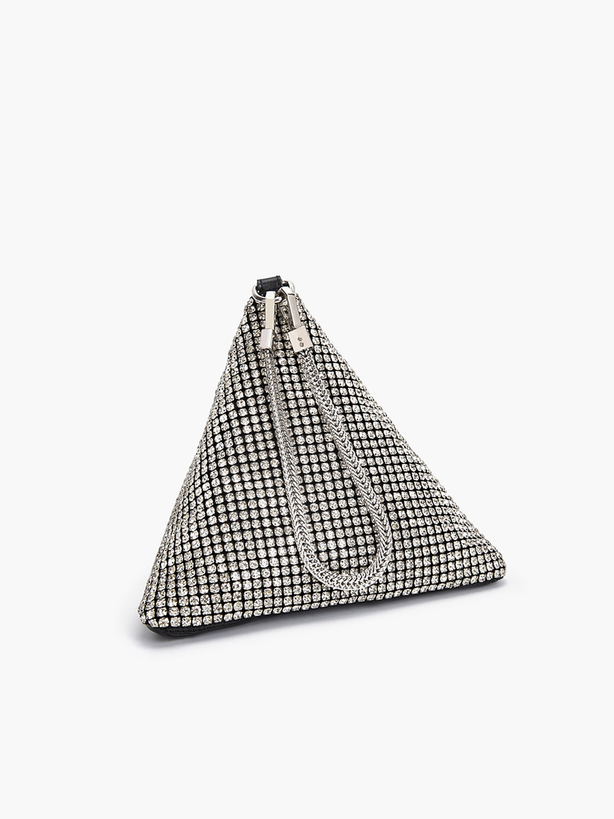 Rhinestone Üçgen Mini Çanta THESVELTECHIC