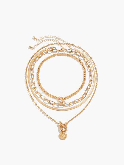 4 adet Tıknaz İstifleme Kolye Kolye THESVELTECHIC