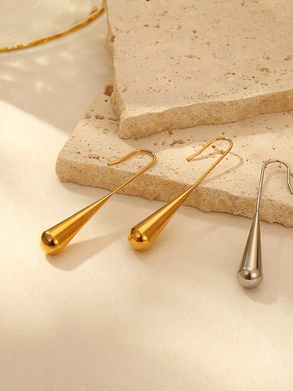 Minimalist Su Damlası Kolye Küpeleri THESVELTECHIC