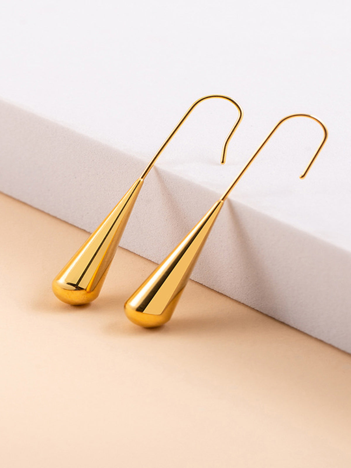 Minimalist Su Damlası Kolye Küpeleri THESVELTECHIC