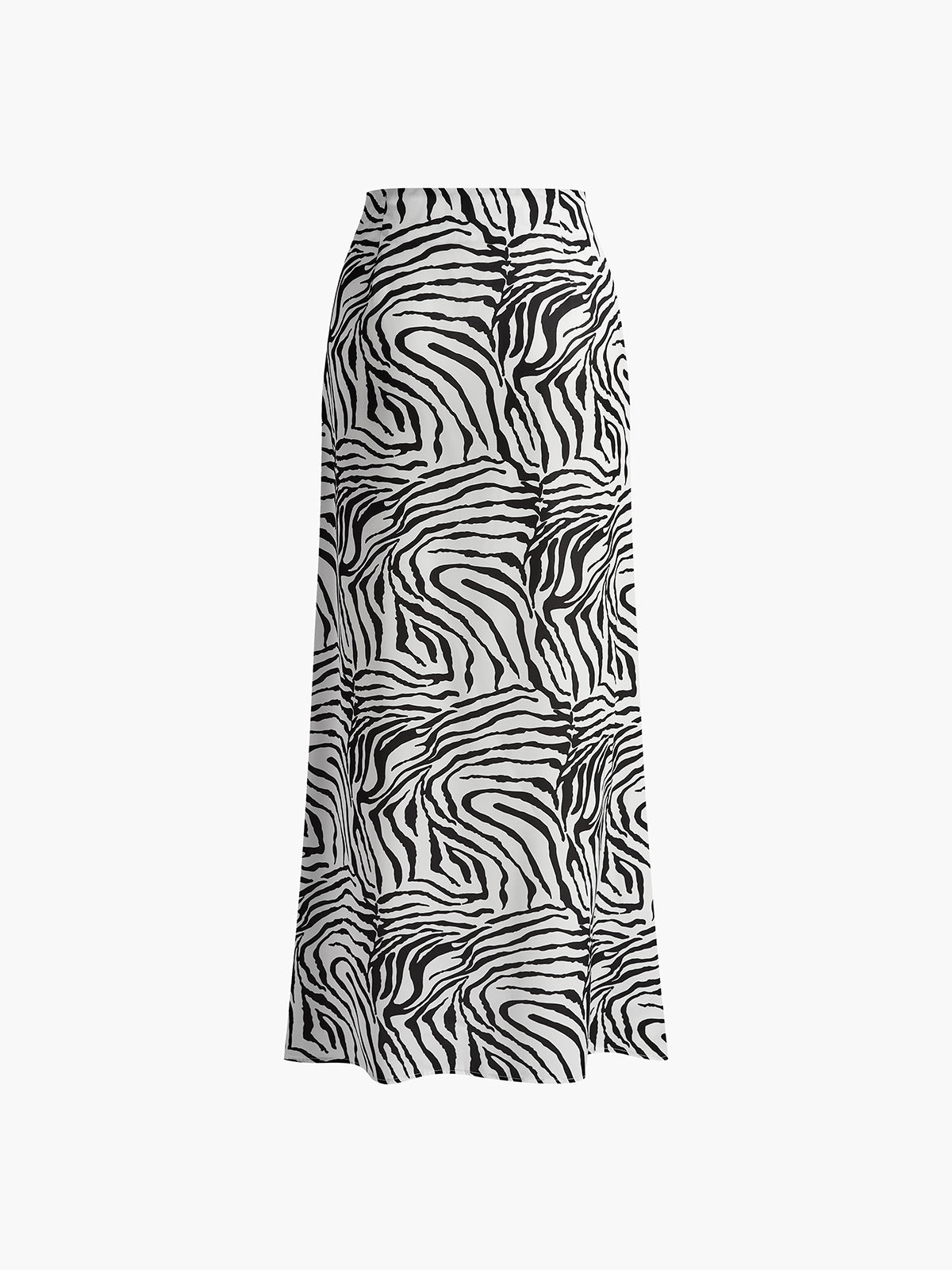 Zebra Desenli Maxi Etek Shine Aura