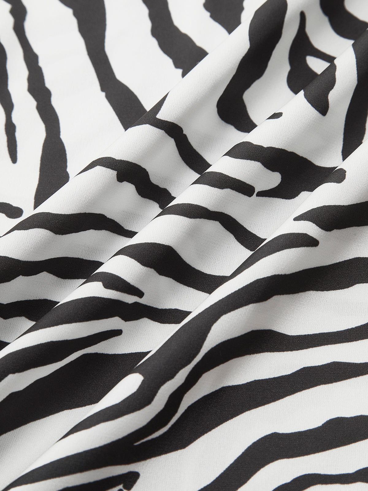 Zebra Desenli Maxi Etek Shine Aura