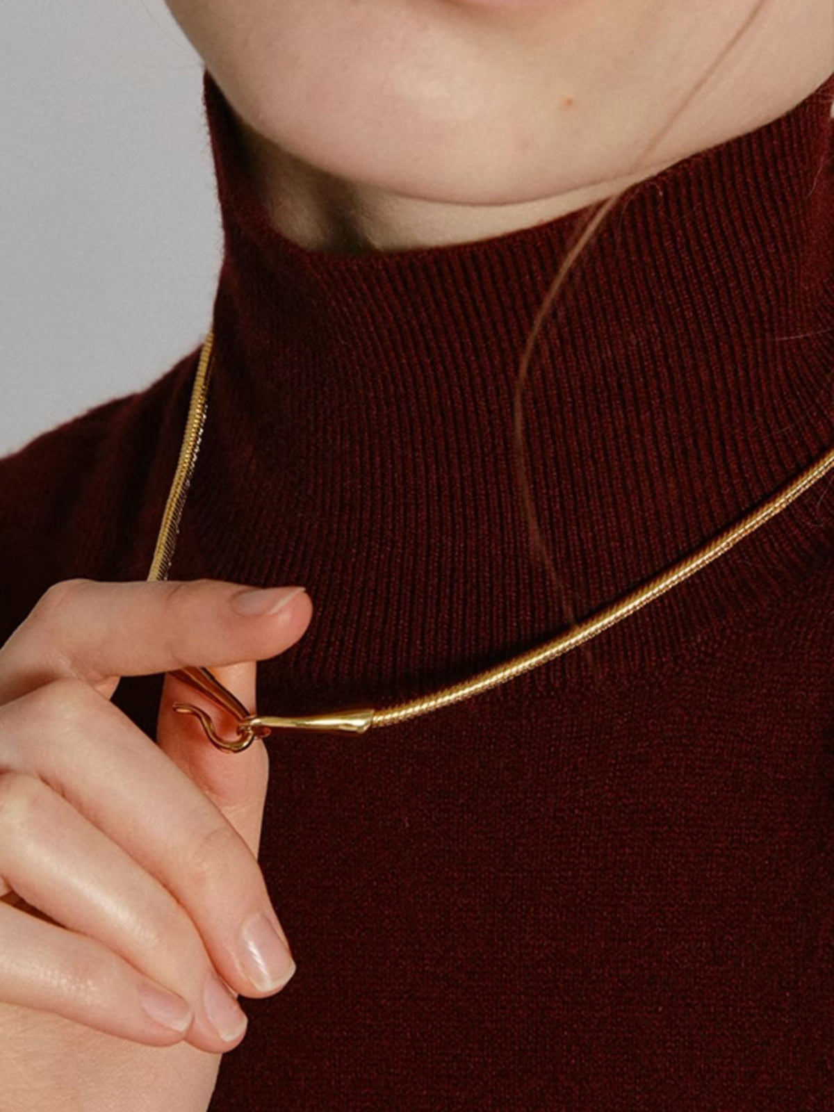 Altın Yılan Zincir Kolye THESVELTECHIC