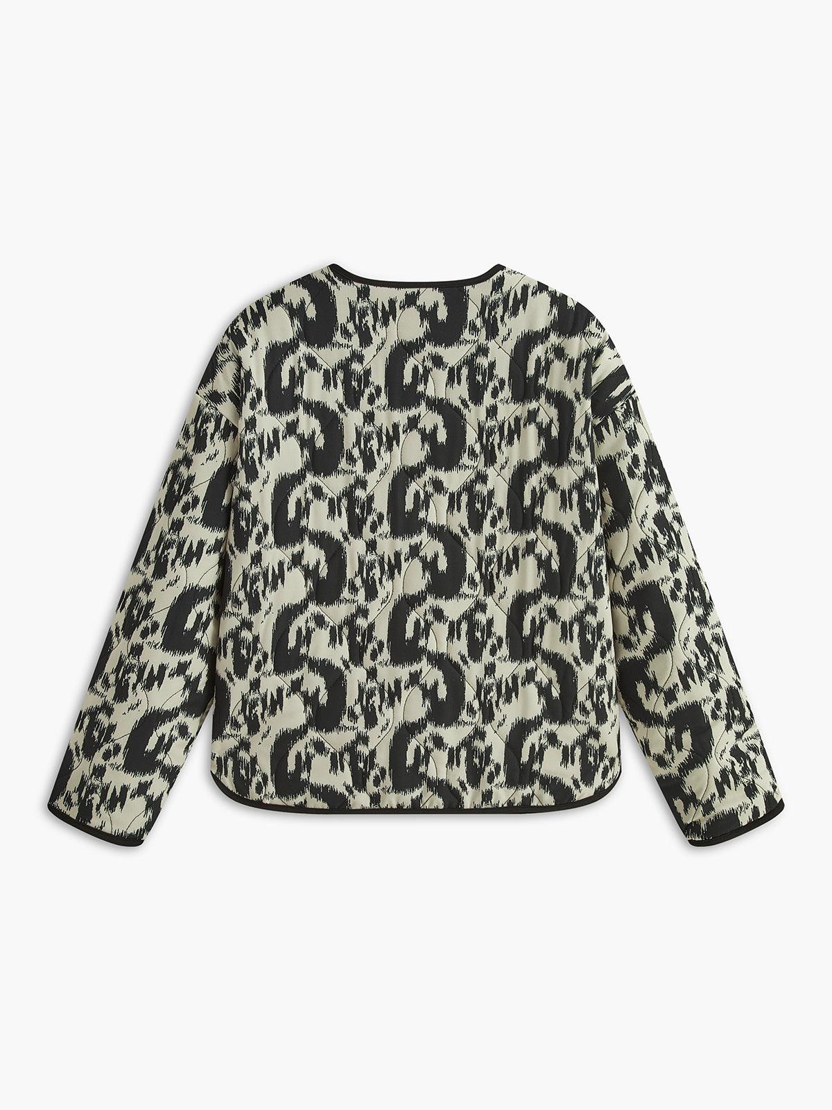 Leopard Desenli Şık Ceket Siaora
