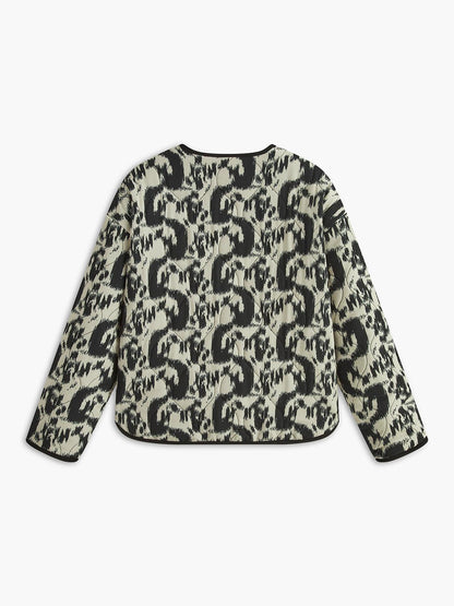 Leopard Desenli Şık Ceket Siaora