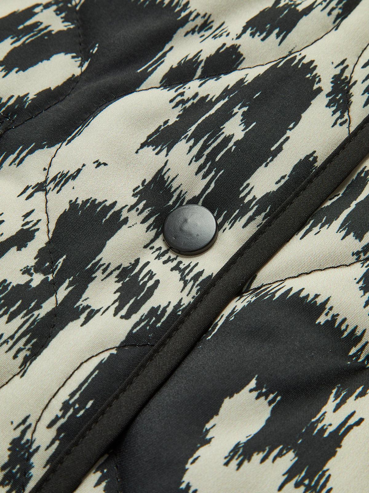 Leopard Desenli Şık Ceket Siaora