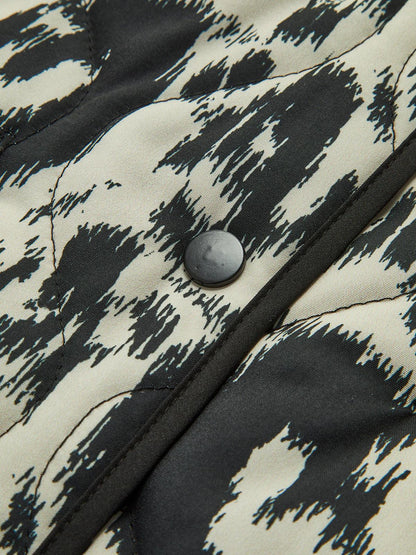 Leopard Desenli Şık Ceket Siaora