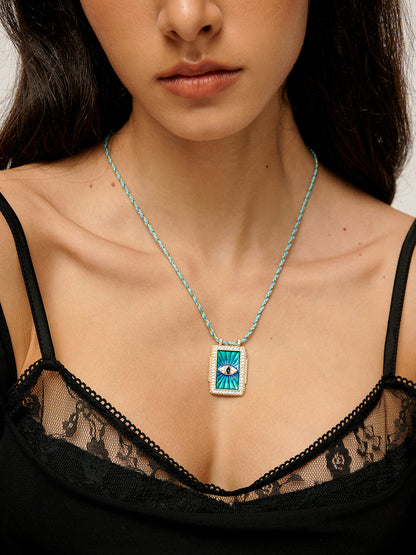 Powerful Protection-Evil Eye Pendant Necklace THESVELTECHIC