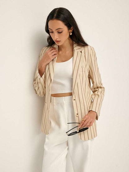 Serene Stripe Blazer Siaora