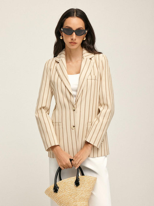 Serene Stripe Blazer Siaora