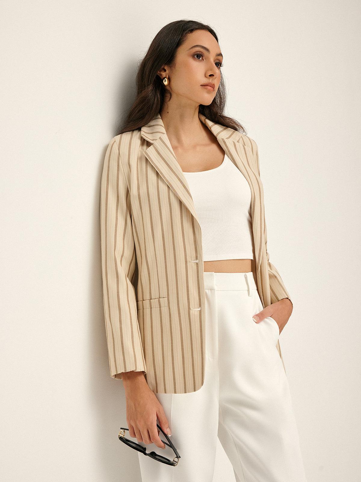 Serene Stripe Blazer Siaora