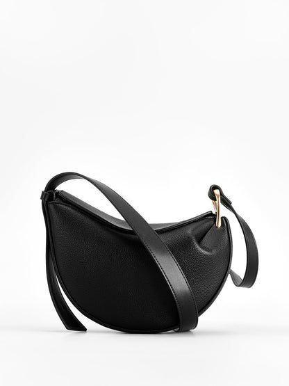 Textured Magnetic Button Crossbody Bag THESVELTECHIC