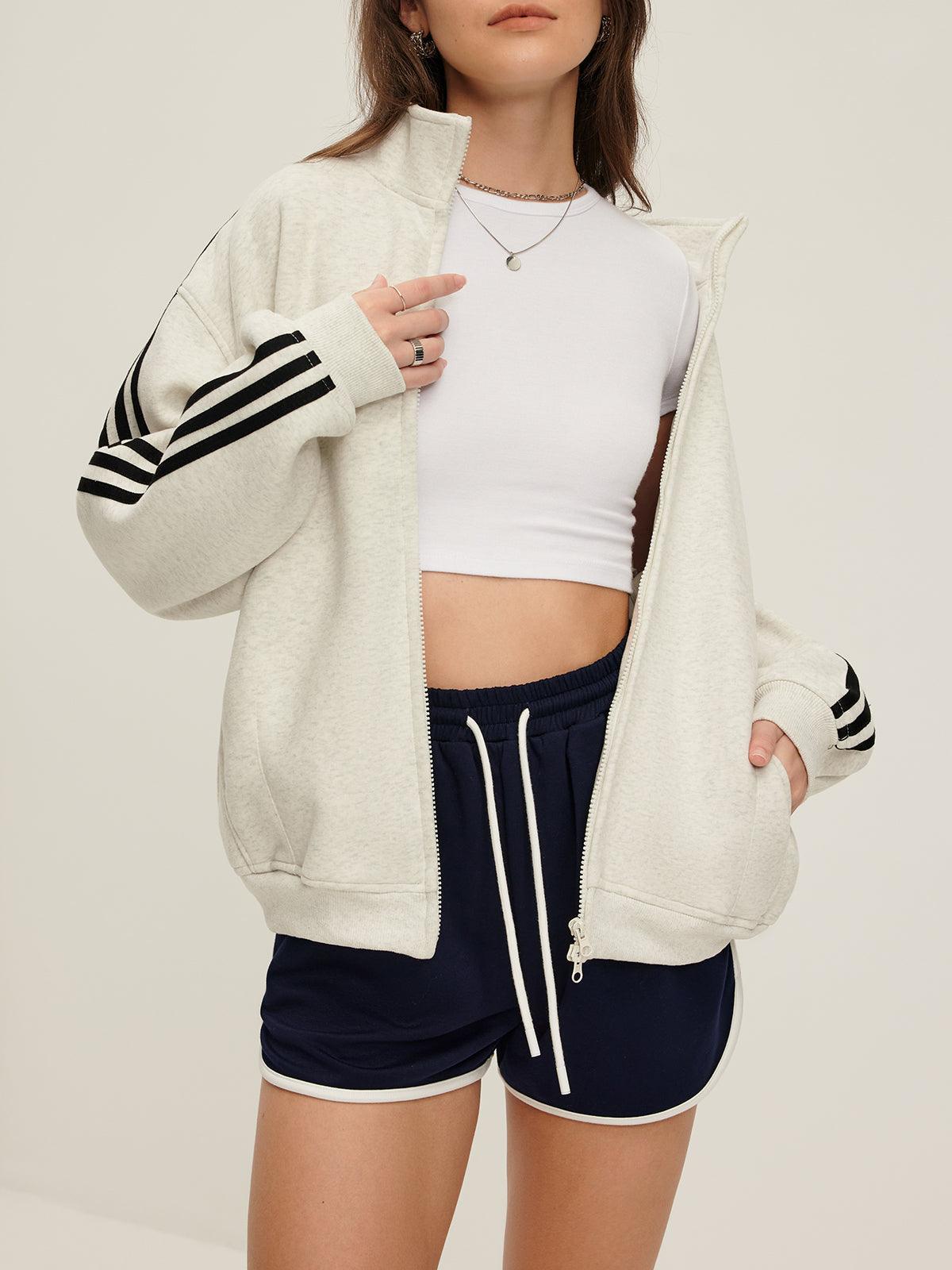 Sportive Striped Hırka Siaora