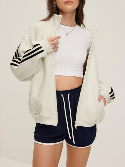 Sportive Striped Hırka Siaora
