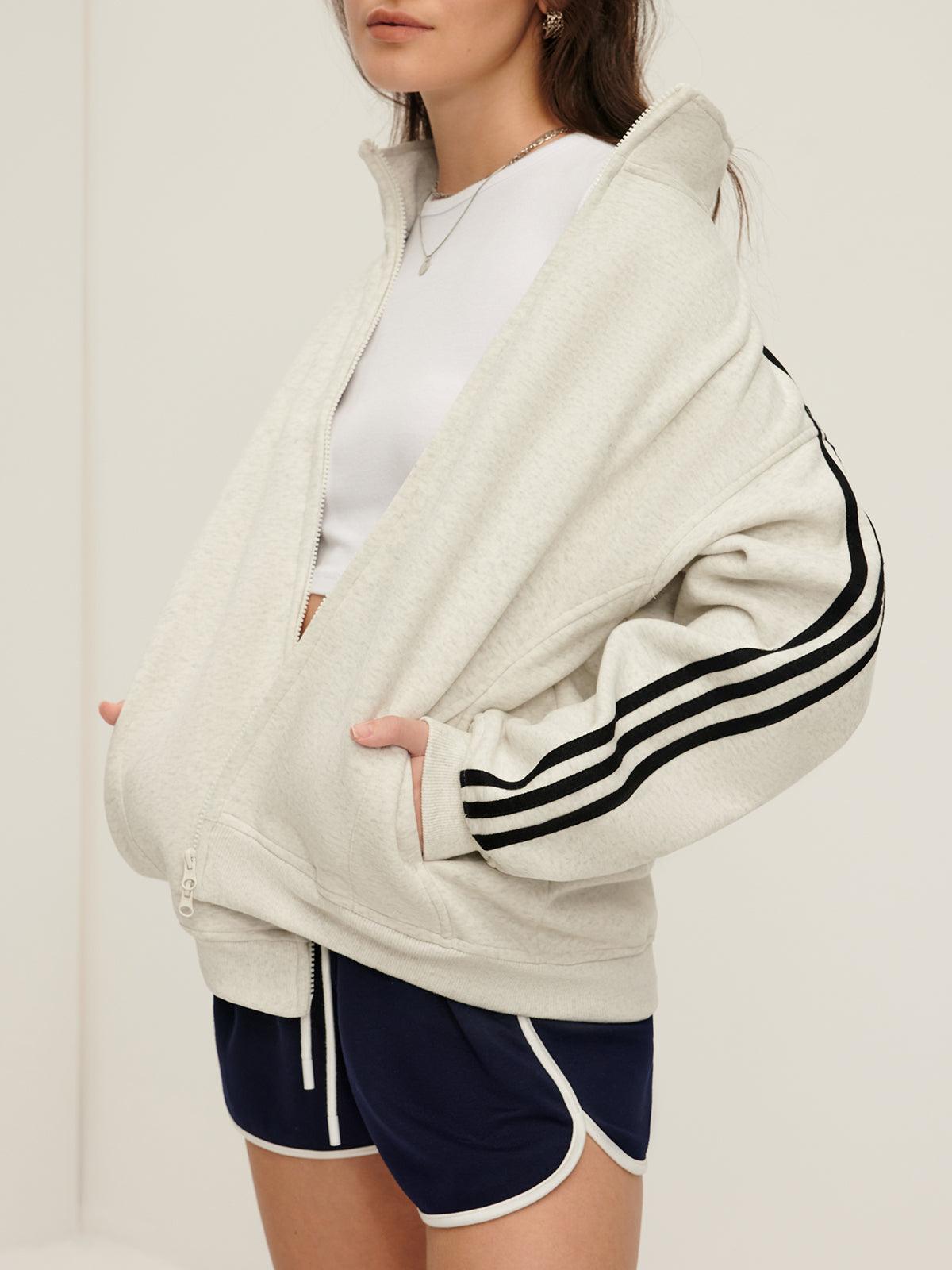 Sportive Striped Hırka Siaora
