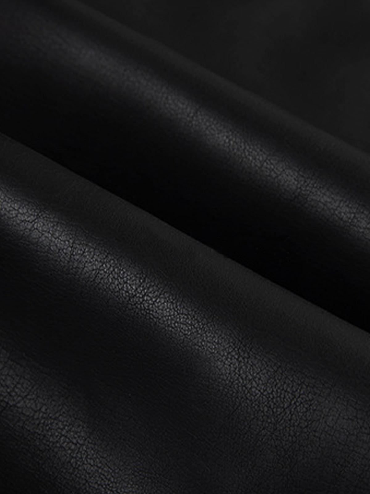 Eternal Noir Leather Blazer Siaora