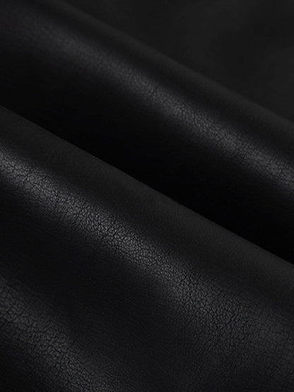 Eternal Noir Leather Blazer Siaora