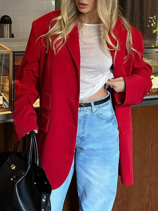 Scarlet Statement Blazer Siaora