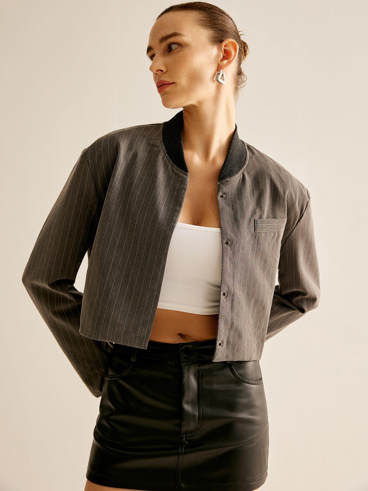Urban Edge Cropped Ceket Siaora