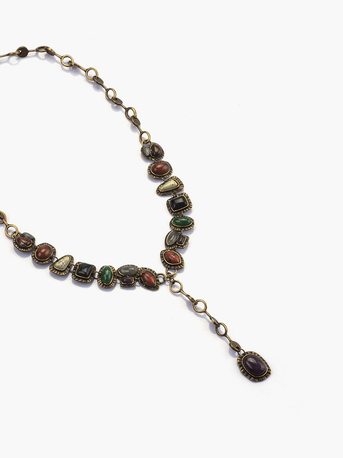 Bohem Geometrik Taşlı Kolye THESVELTECHIC