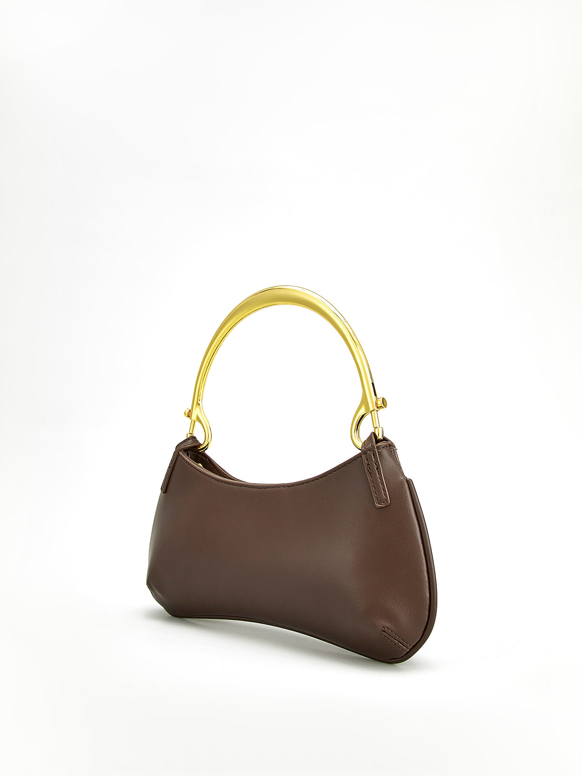 Metal-Handle Zipper Armpit Bag THESVELTECHIC