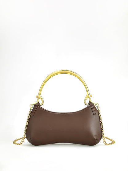 Metal-Handle Zipper Armpit Bag THESVELTECHIC