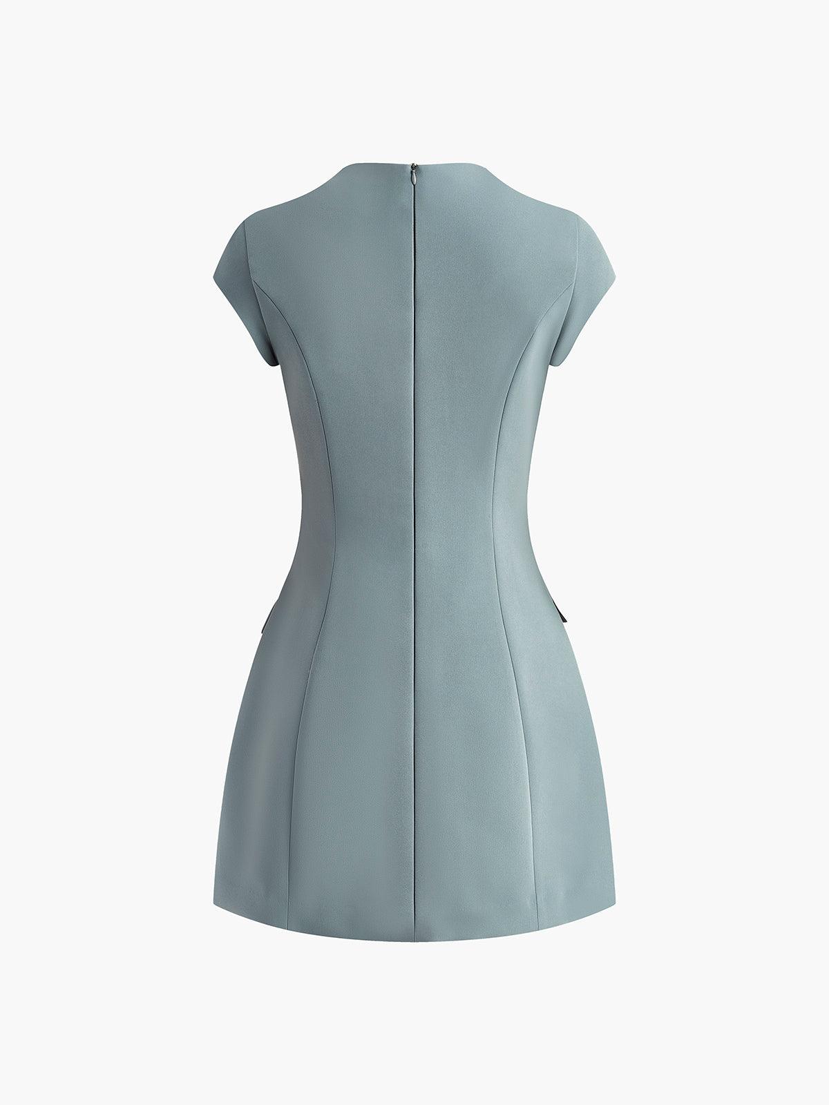 Zarif A-line Mini Elbise Siaora