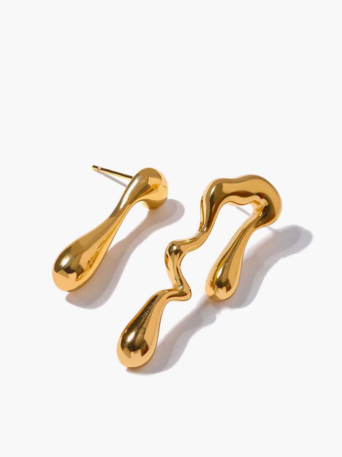 Asymmetrical Water Drop Earrings THESVELTECHIC