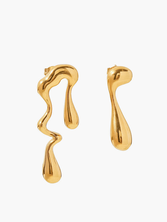 Asymmetrical Water Drop Earrings THESVELTECHIC
