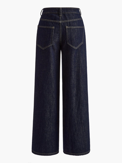 Vintage Wide-Leg Denim Pants THESVELTECHIC