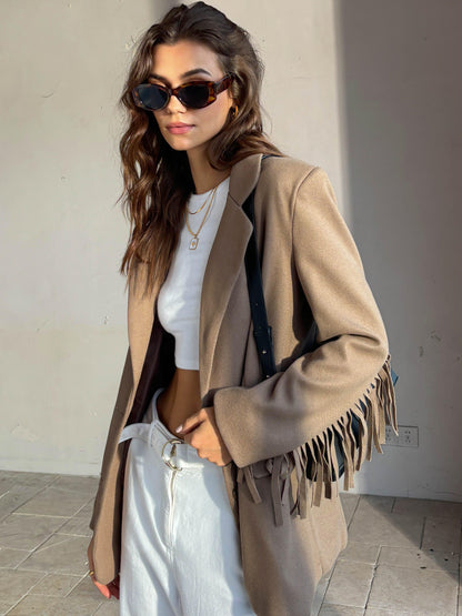 Desert Breeze Püsküllü Blazer Ceket Siaora