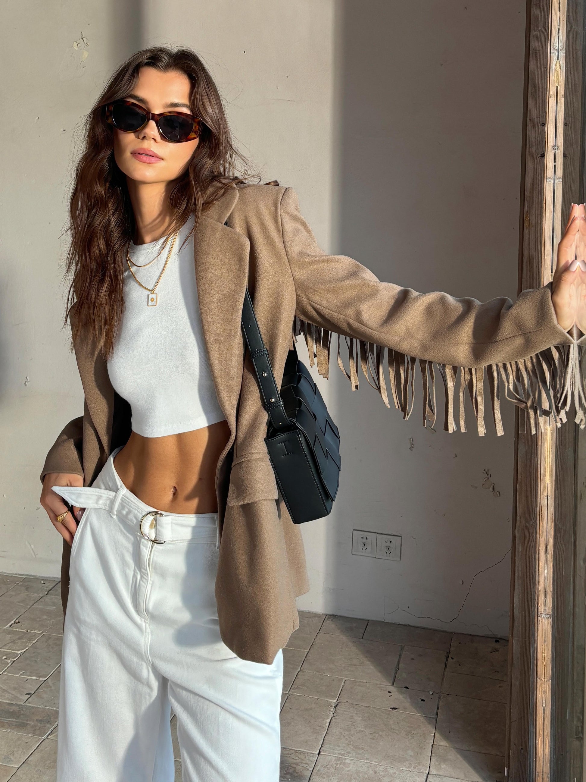 Desert Breeze Püsküllü Blazer Ceket Siaora